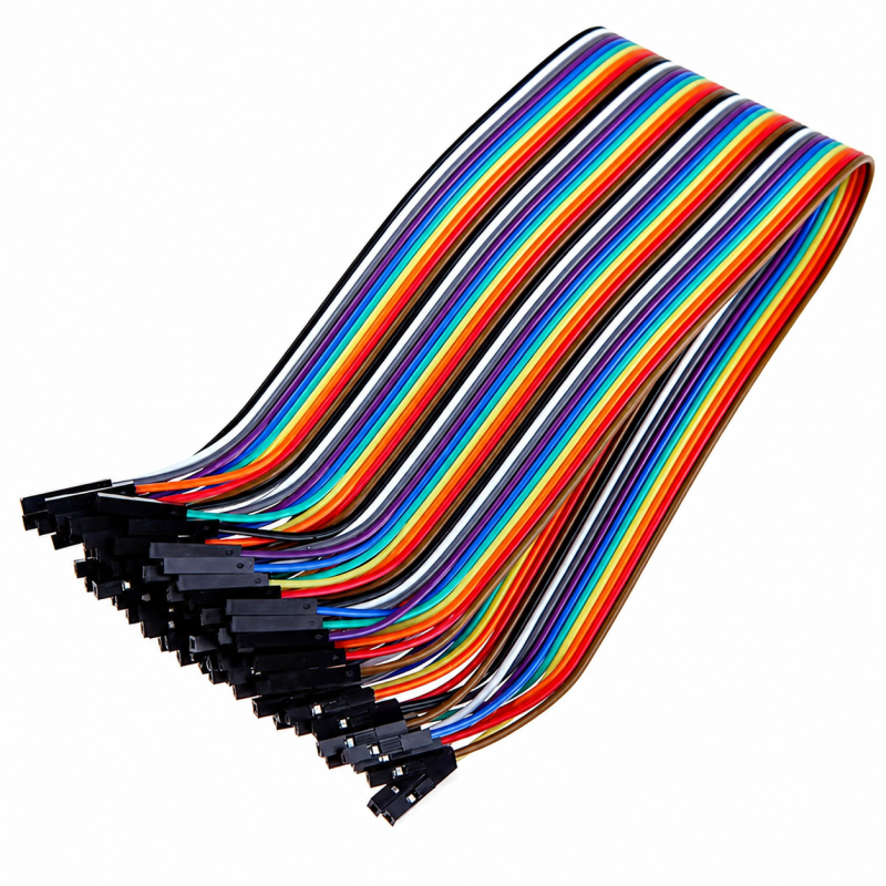 20CM DuPont Wire Color Jumper Cable 2.54mm 1P-1P Female to Female 40PCS